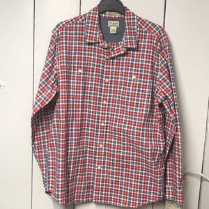 L.L. Bean Men’s plaid cotton shirt